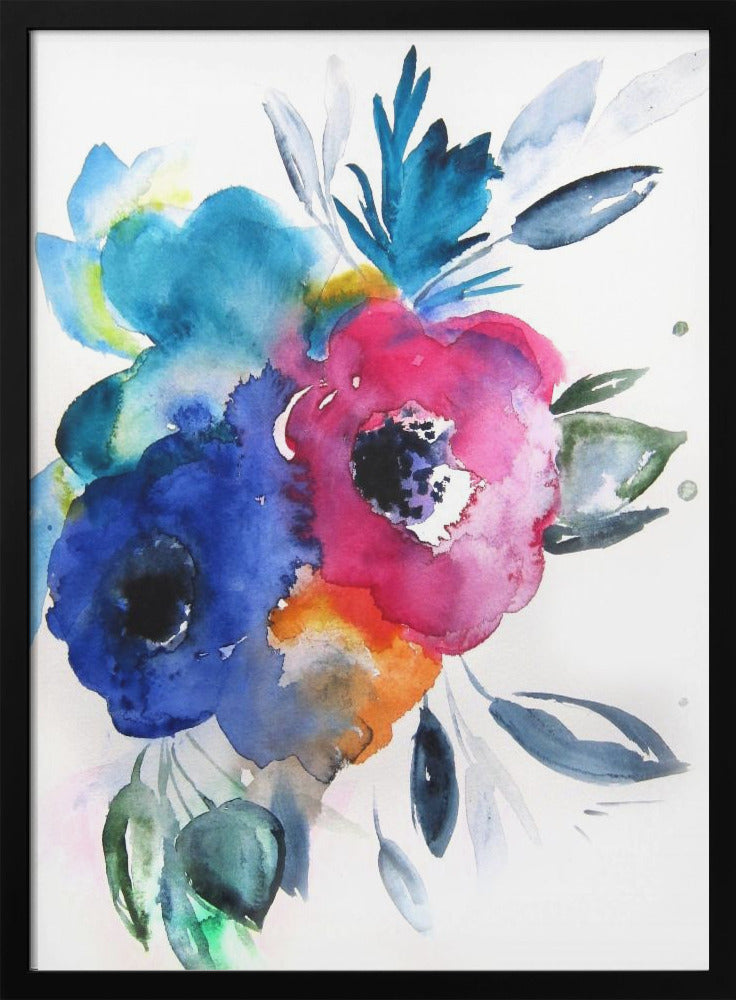 Floralno9 - Stretched Canvas, Poster or Fine Art Print I Heart Wall Art