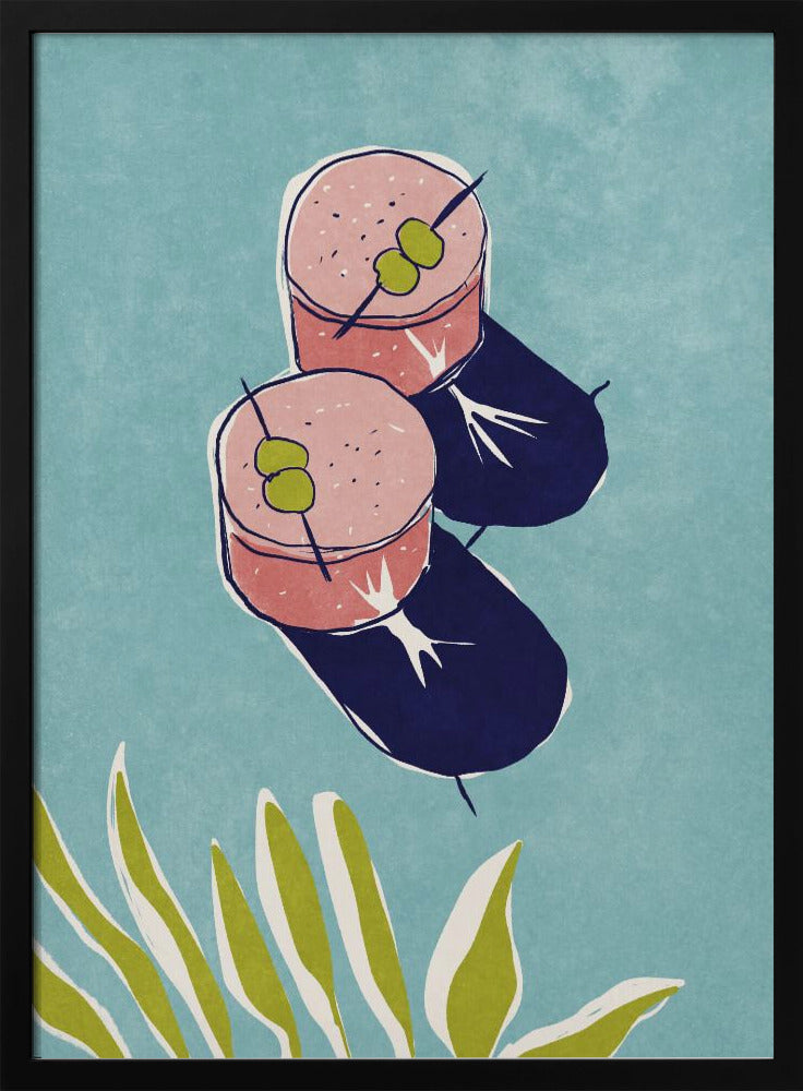 Drinks - Stretched Canvas, Poster or Fine Art Print I Heart Wall Art