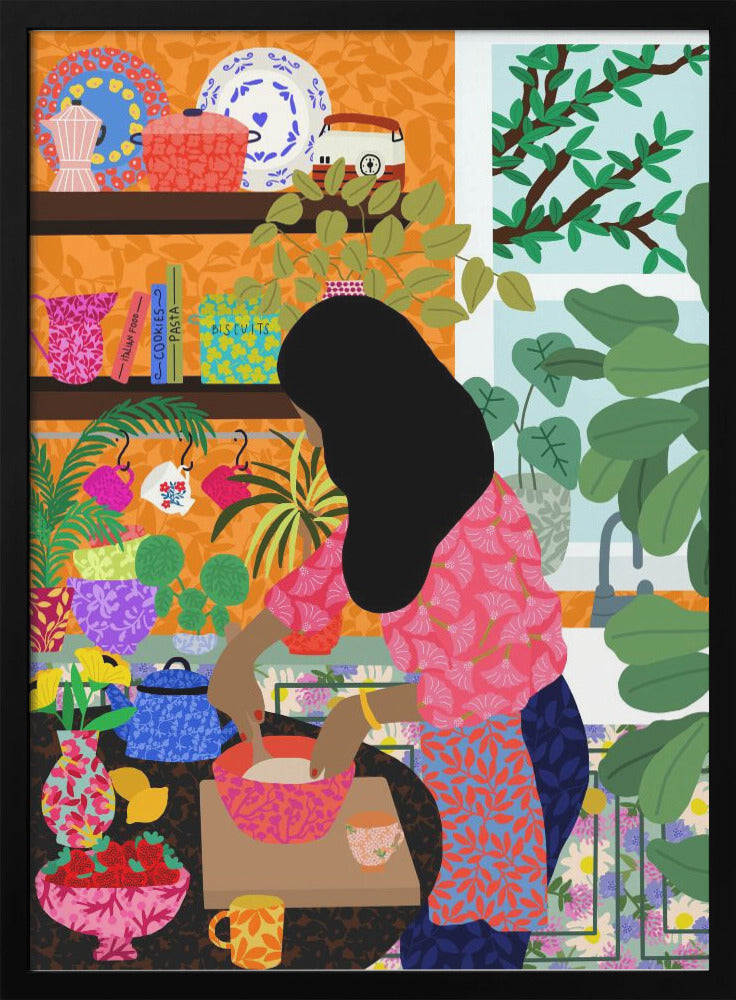 9933x14043 Din 128 Cooking My Breakfast - Stretched Canvas, Poster or Fine Art Print I Heart Wall Art