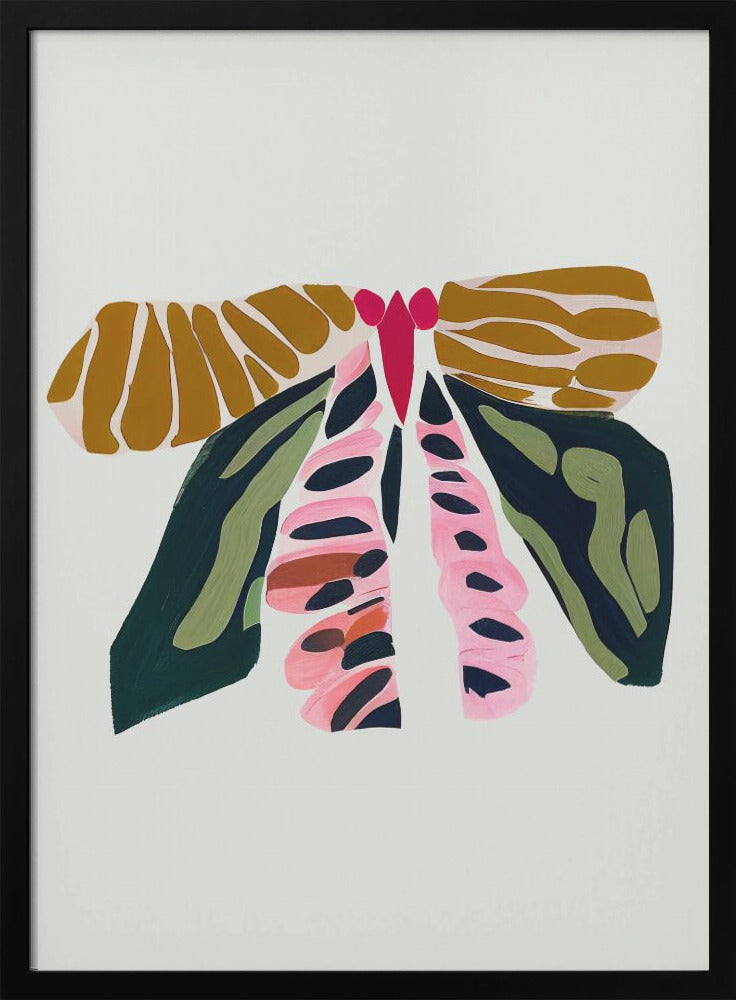 9933x14043 Din 140 Abstract Butterfly.png - Stretched Canvas, Poster or Fine Art Print I Heart Wall Art