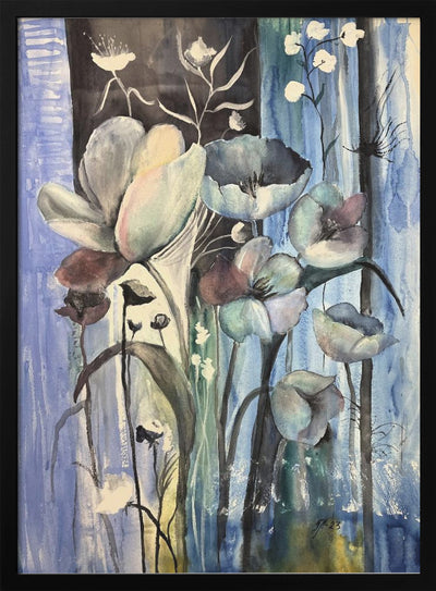 Blue mood - Stretched Canvas, Poster or Fine Art Print I Heart Wall Art