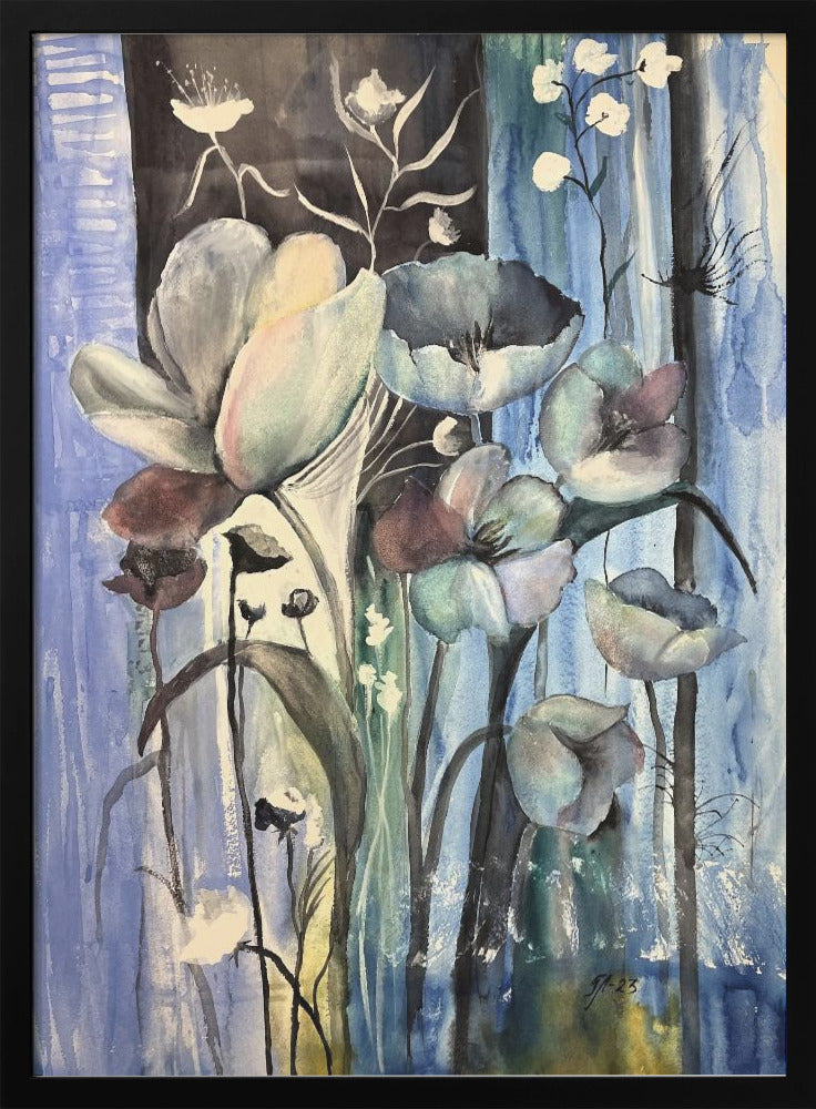 Blue mood - Stretched Canvas, Poster or Fine Art Print I Heart Wall Art