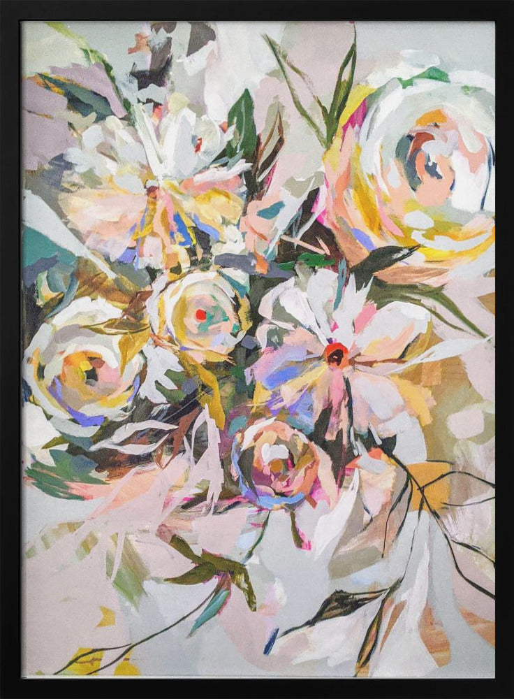 Bedroom Flowers - Stretched Canvas, Poster or Fine Art Print I Heart Wall Art