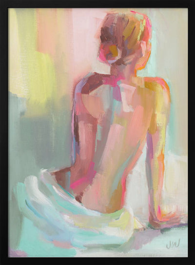 Woman Posing - Stretched Canvas, Poster or Fine Art Print I Heart Wall Art