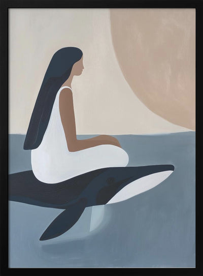 Whale Rider - Stretched Canvas, Poster or Fine Art Print I Heart Wall Art