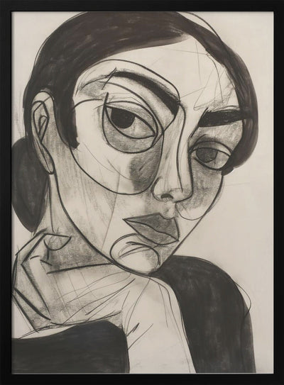 Intelectual Woman - Stretched Canvas, Poster or Fine Art Print I Heart Wall Art