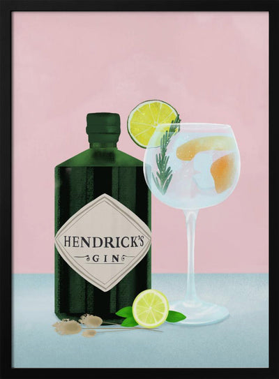 Gin Tonic - Stretched Canvas, Poster or Fine Art Print I Heart Wall Art