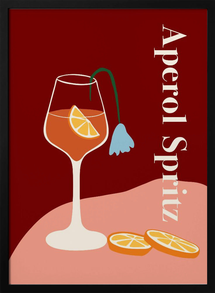 Aperol Spritz - Stretched Canvas, Poster or Fine Art Print I Heart Wall Art