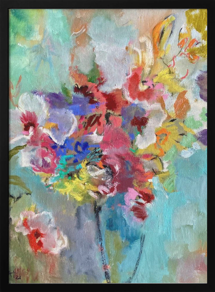 Black Vase - Stretched Canvas, Poster or Fine Art Print I Heart Wall Art