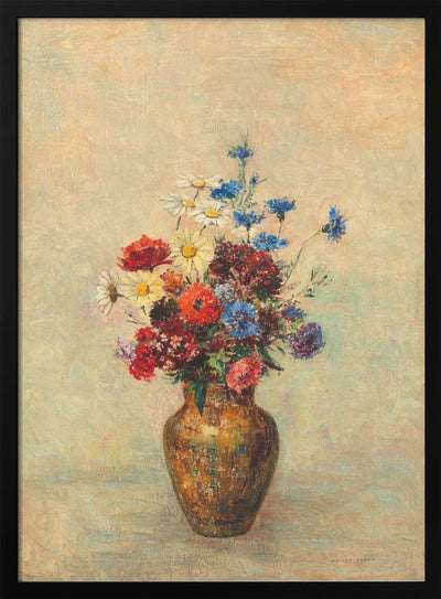 Flowers In a Vase - Stretched Canvas, Poster or Fine Art Print I Heart Wall Art