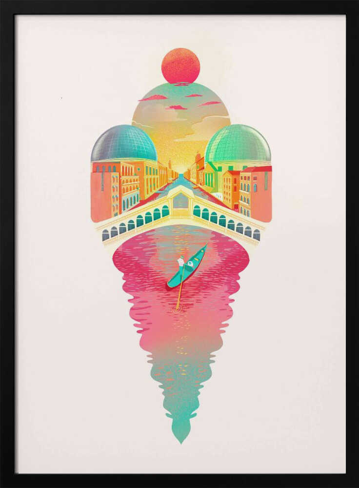 Just One Cornetto - Stretched Canvas, Poster or Fine Art Print