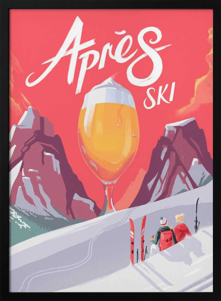 Apés Ski - Stretched Canvas, Poster or Fine Art Print