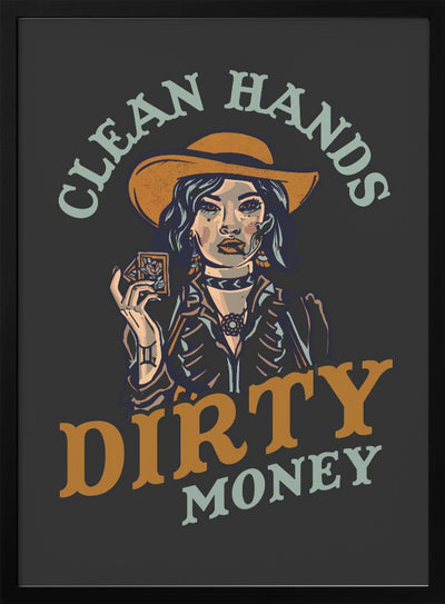 Dirty Money.png - Stretched Canvas, Poster or Fine Art Print I Heart Wall Art
