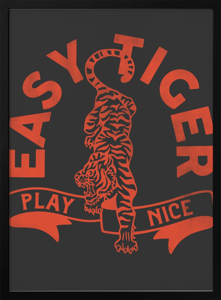 Easytiger for Light Tee - Stretched Canvas, Poster or Fine Art Print I Heart Wall Art