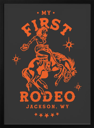 First Rodeo.png - Stretched Canvas, Poster or Fine Art Print I Heart Wall Art