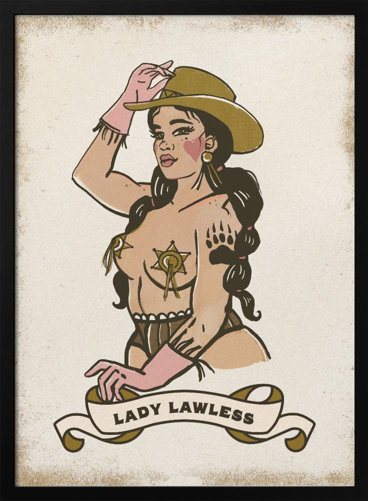 Lady Lawless - Stretched Canvas, Poster or Fine Art Print I Heart Wall Art