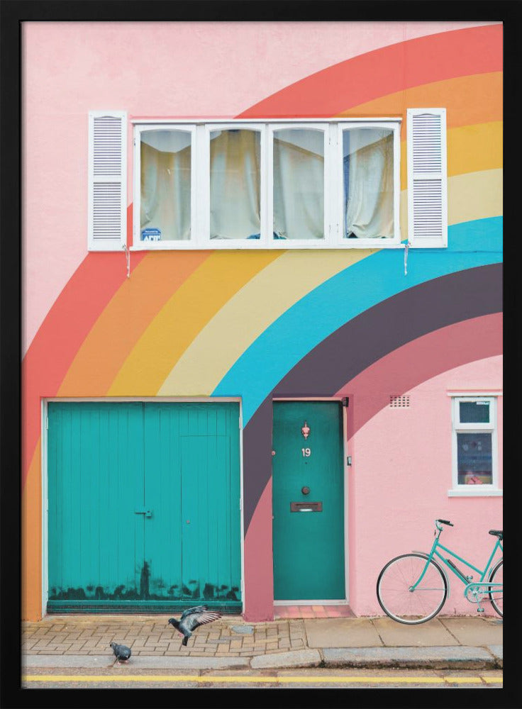Groovy House - Stretched Canvas, Poster or Fine Art Print I Heart Wall Art
