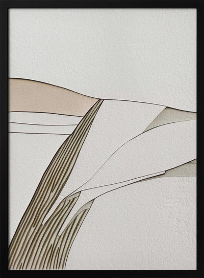 Minimal Lines I - Stretched Canvas, Poster or Fine Art Print I Heart Wall Art