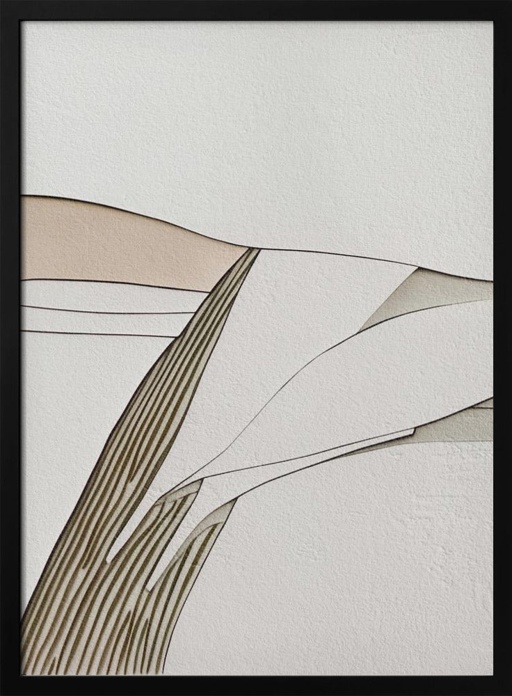 Minimal Lines I - Stretched Canvas, Poster or Fine Art Print I Heart Wall Art