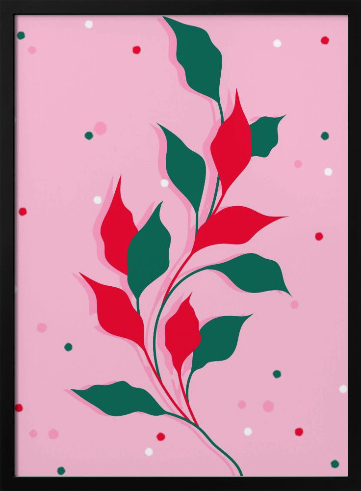 Blossoms in Crimson - Stretched Canvas, Poster or Fine Art Print I Heart Wall Art