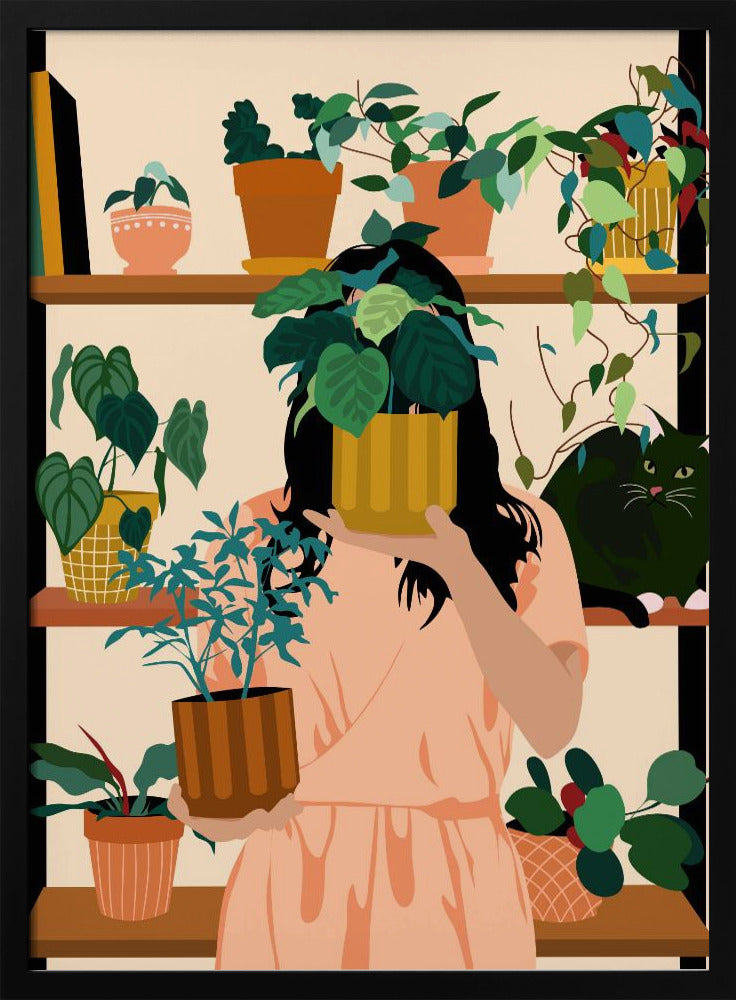 Potted Oasis - Stretched Canvas, Poster or Fine Art Print I Heart Wall Art