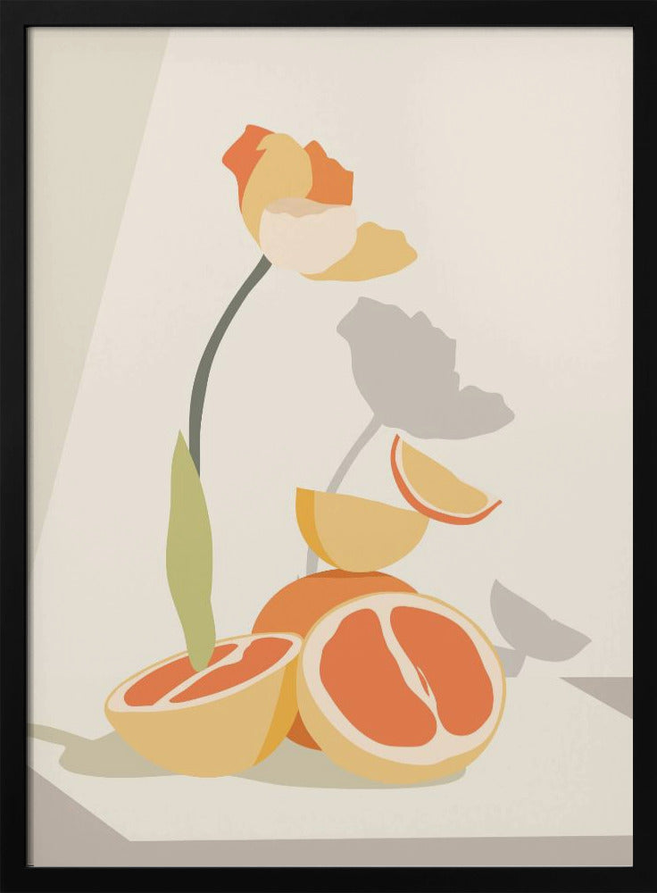 Monochrome Elegance - Stretched Canvas, Poster or Fine Art Print I Heart Wall Art