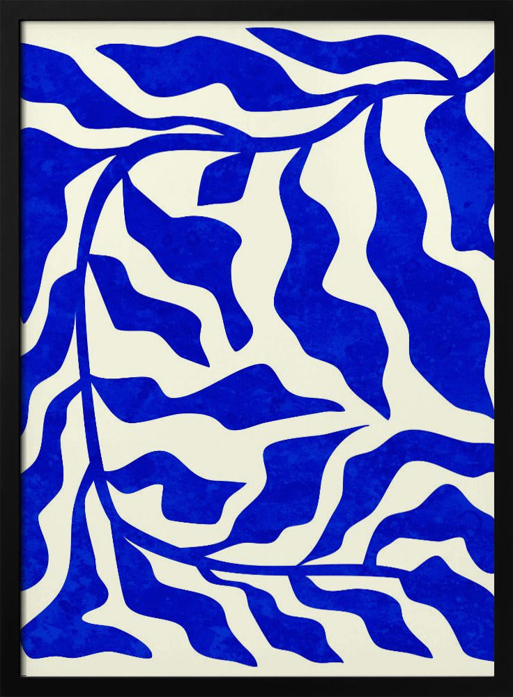 Indigo Elegance - Stretched Canvas, Poster or Fine Art Print I Heart Wall Art