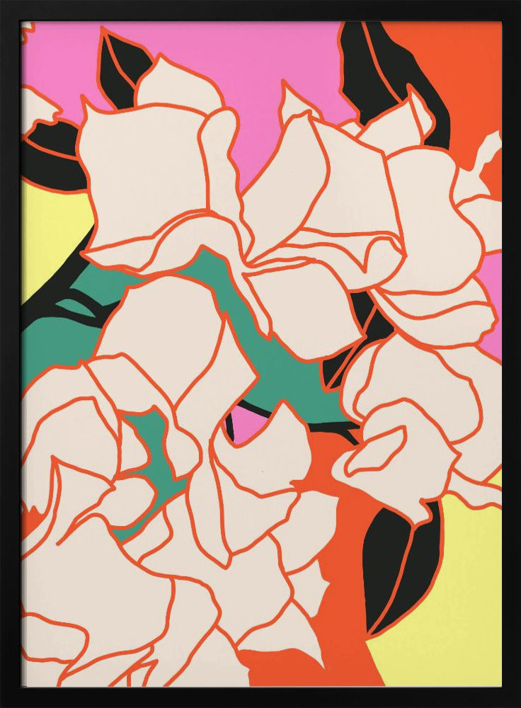 Pink Bougainvillea Essence - Stretched Canvas, Poster or Fine Art Print I Heart Wall Art