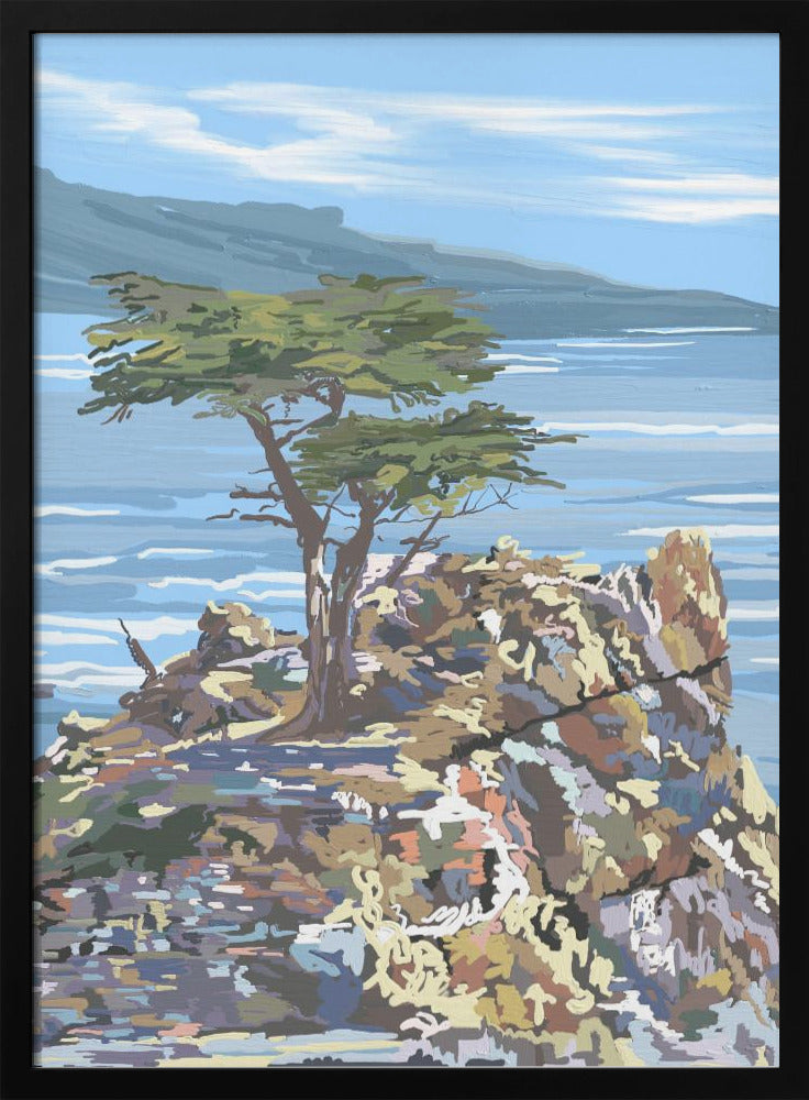 Quiet Sentinel, 17 Mile Drive, California - Stretched Canvas, Poster or Fine Art Print I Heart Wall Art