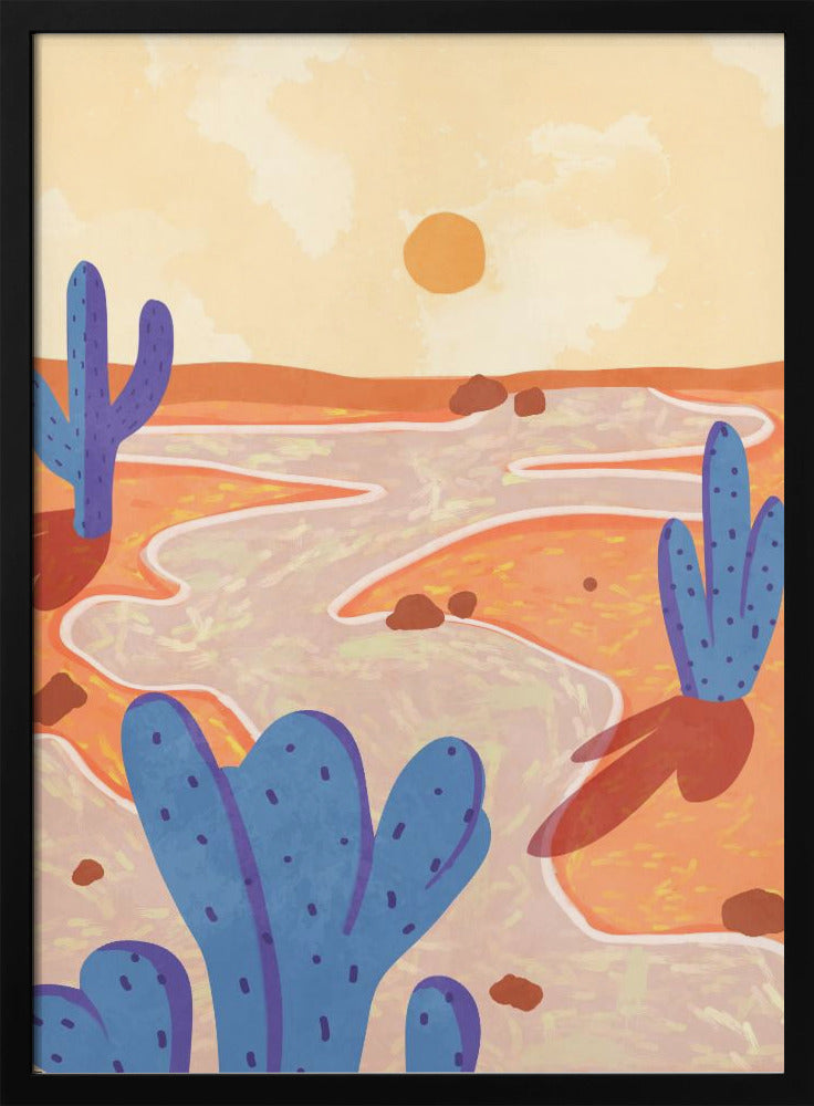 Path Through the Painted Desert - Stretched Canvas, Poster or Fine Art Print I Heart Wall Art