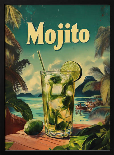 Mojito Vintage - Stretched Canvas, Poster or Fine Art Print I Heart Wall Art