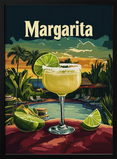 Margarita Vintage - Stretched Canvas, Poster or Fine Art Print I Heart Wall Art