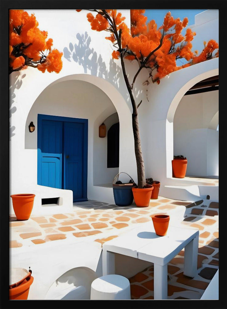 Terracotta Dreams In Greece - Stretched Canvas, Poster or Fine Art Print I Heart Wall Art