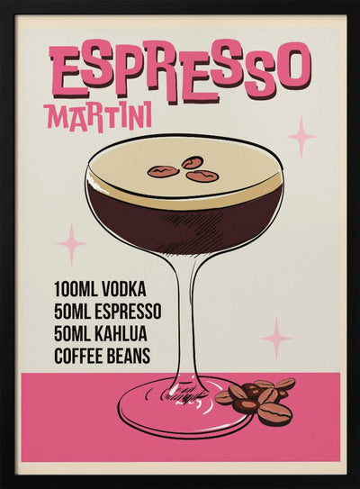 Espresso Martini - Stretched Canvas, Poster or Fine Art Print I Heart Wall Art