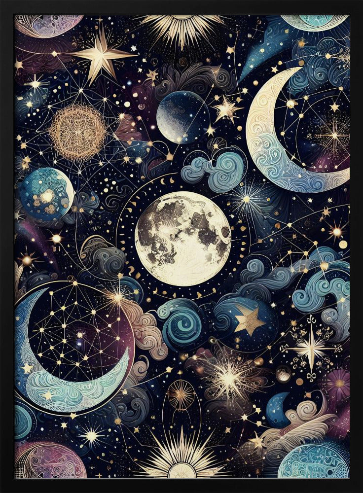 Lunar Magic - Stretched Canvas, Poster or Fine Art Print I Heart Wall Art
