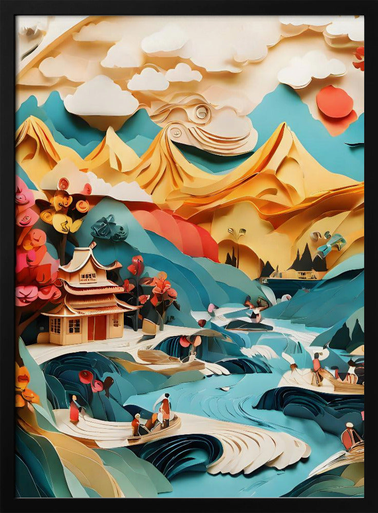 Nature In Layers - Stretched Canvas, Poster or Fine Art Print I Heart Wall Art