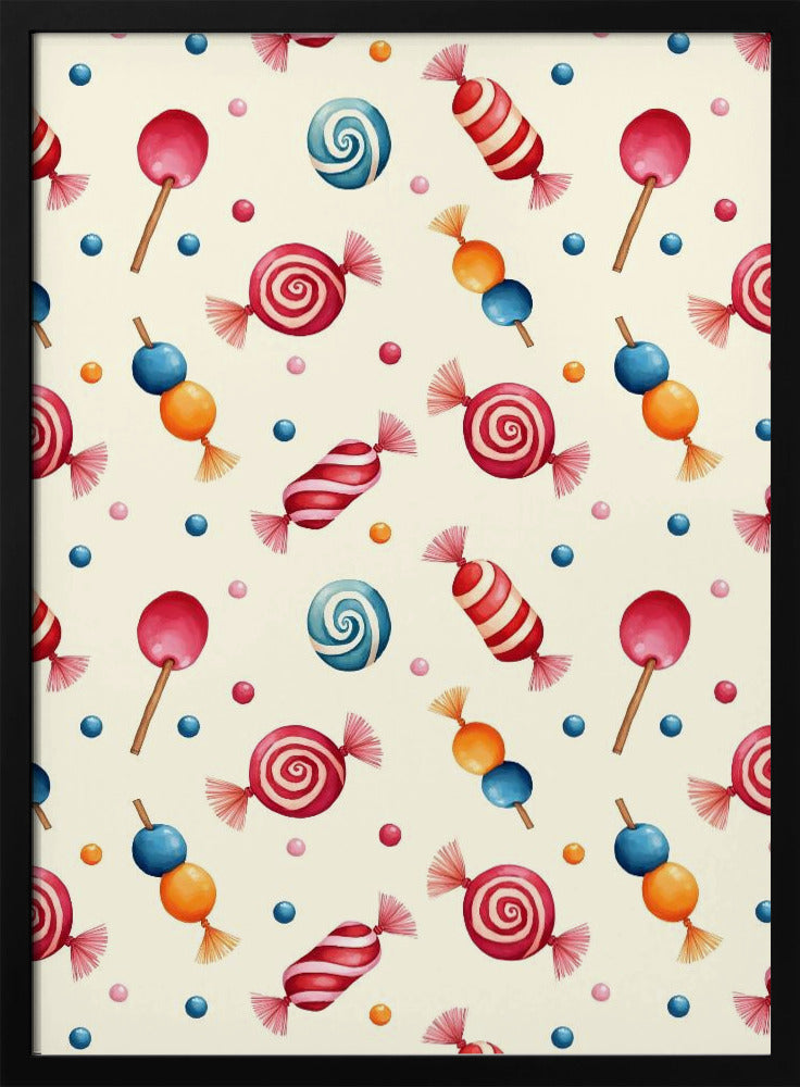 Candy Wonderland - Stretched Canvas, Poster or Fine Art Print I Heart Wall Art