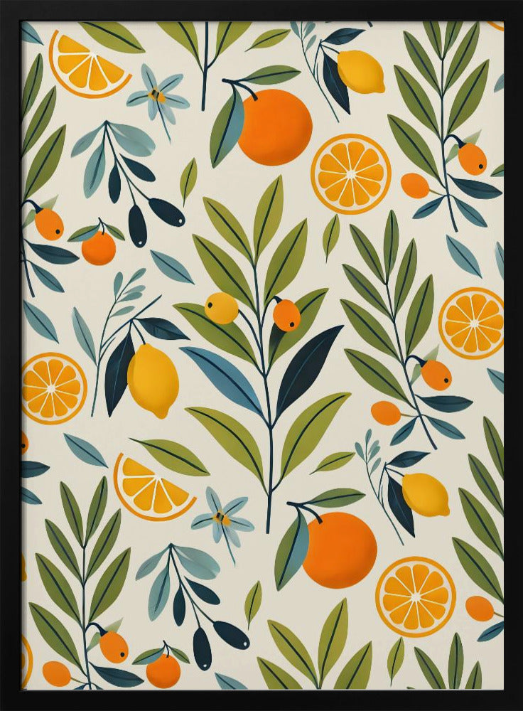 Lemon Orchard Dream - Stretched Canvas, Poster or Fine Art Print I Heart Wall Art