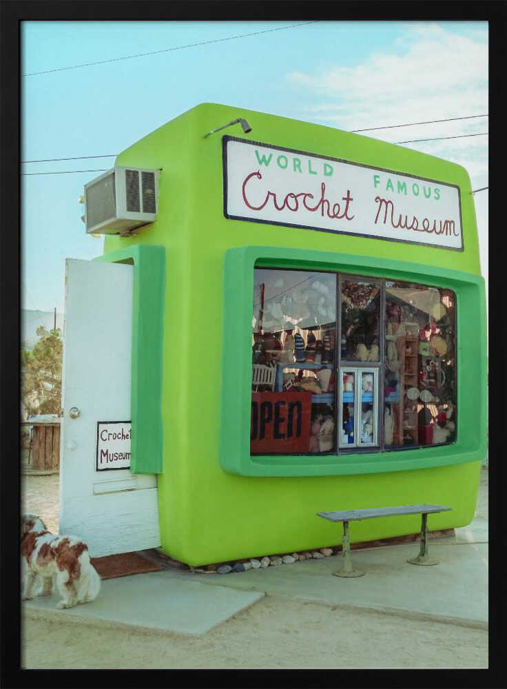 World Famous Crochet Museum - Stretched Canvas, Poster or Fine Art Print I Heart Wall Art