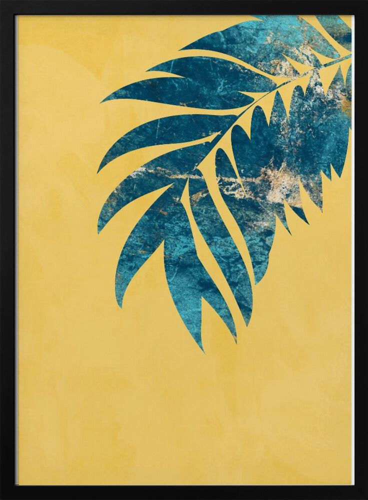 Yellow palm - Stretched Canvas, Poster or Fine Art Print I Heart Wall Art