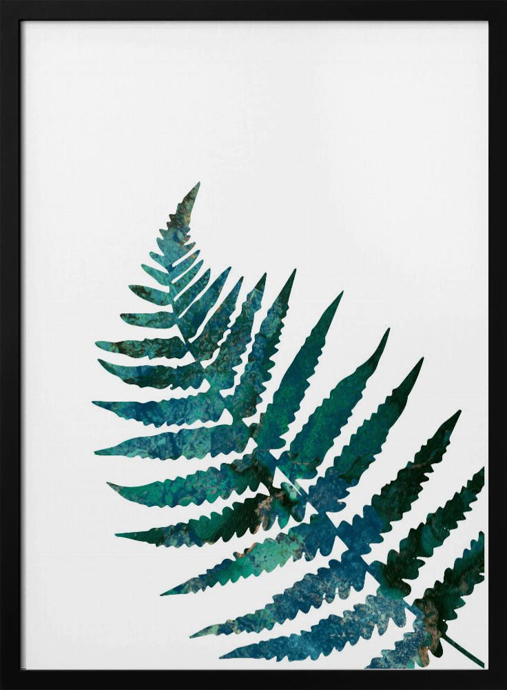 Watercolour fern - Stretched Canvas, Poster or Fine Art Print I Heart Wall Art