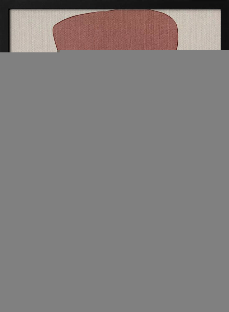 Translucent Shapes in Soft Pinks and Reds - Stretched Canvas, Poster or Fine Art Print I Heart Wall Art