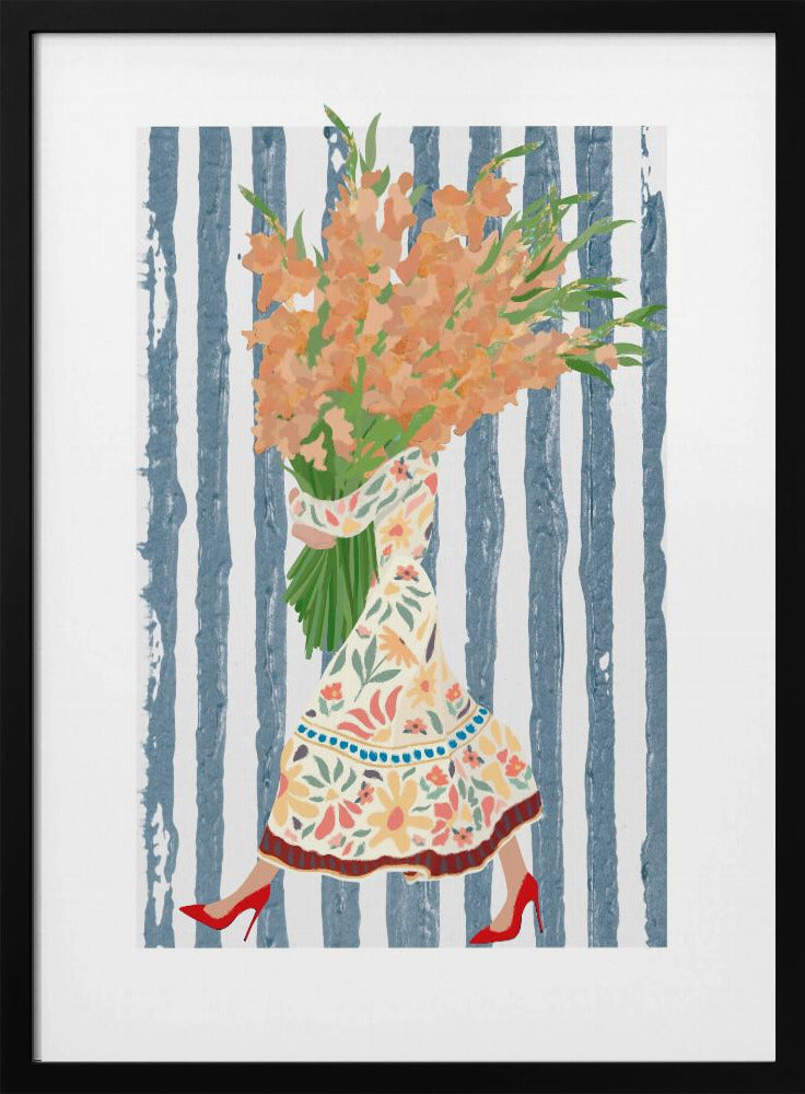 Boho Dress Stripes - Stretched Canvas, Poster or Fine Art Print I Heart Wall Art