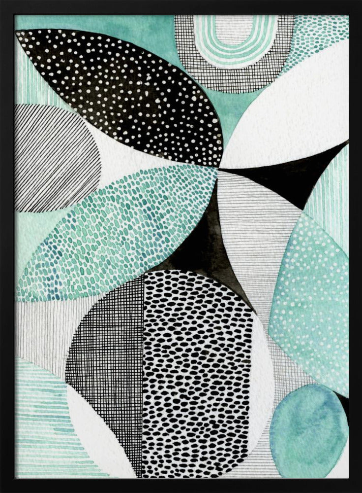 Geometric Shapes And Intricate Patterns - Stretched Canvas, Poster or Fine Art Print I Heart Wall Art