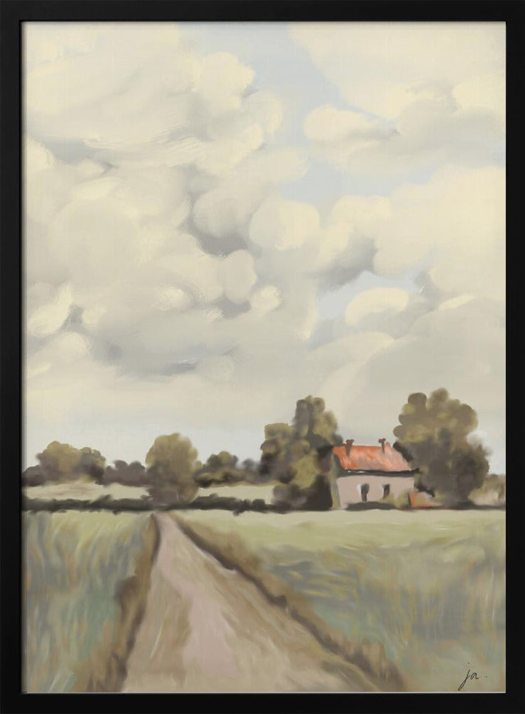 Tranquil Countryside - Stretched Canvas, Poster or Fine Art Print I Heart Wall Art