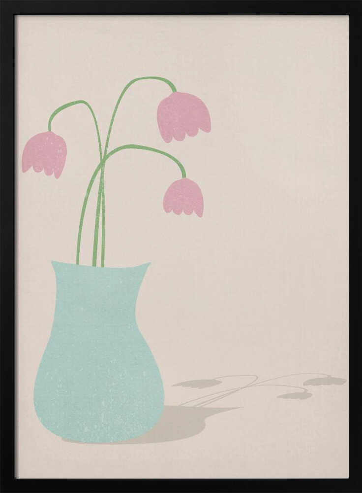 Pink Tulips In the Sun - Stretched Canvas, Poster or Fine Art Print I Heart Wall Art