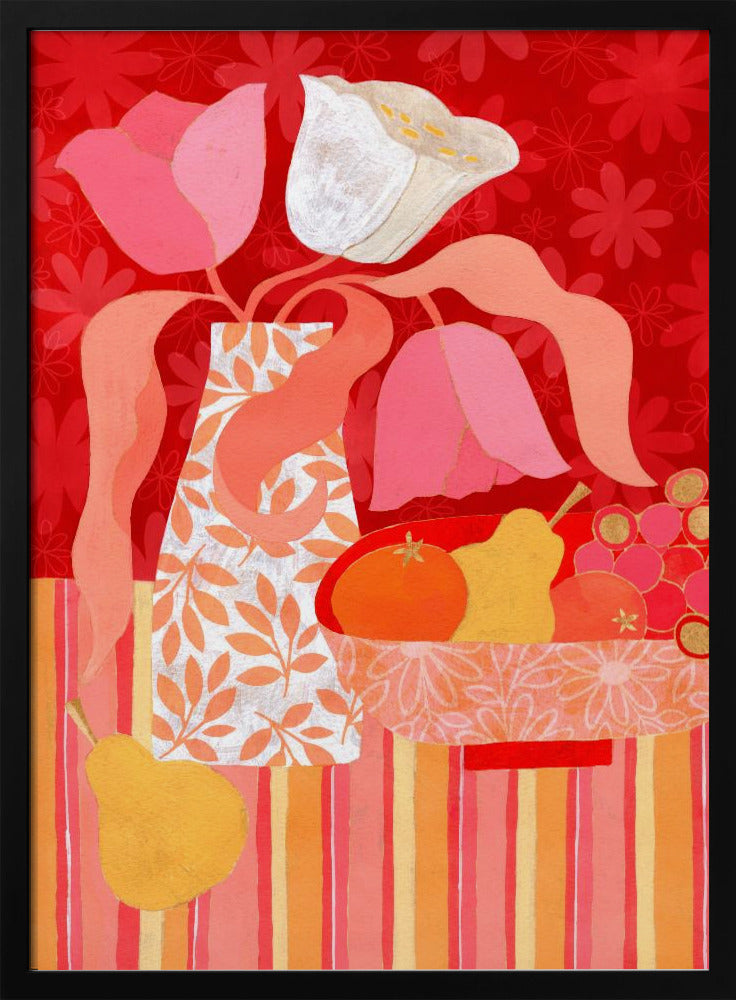 Tulip Still Life - Stretched Canvas, Poster or Fine Art Print I Heart Wall Art