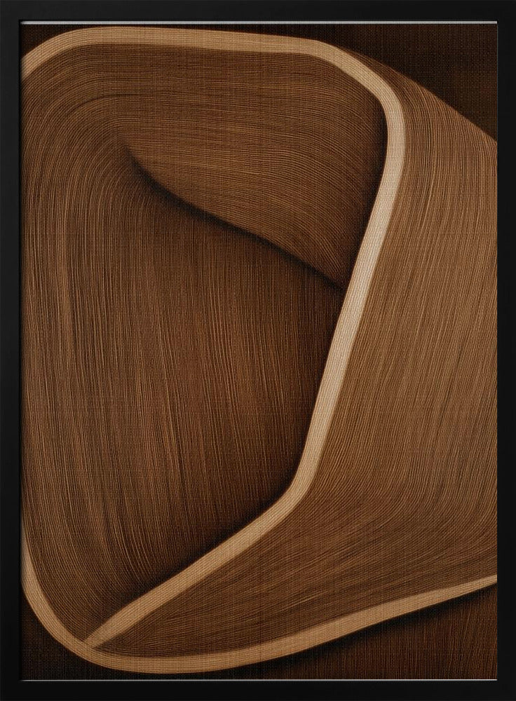 Caramel lines II - Stretched Canvas, Poster or Fine Art Print I Heart Wall Art