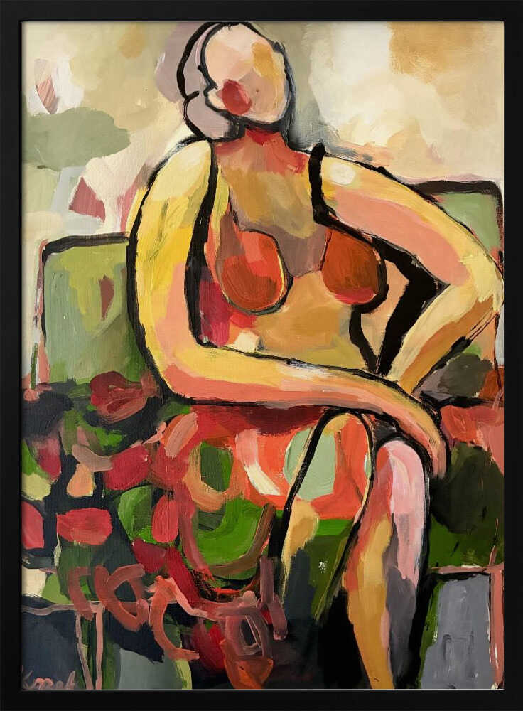 Folk Dancer - Stretched Canvas, Poster or Fine Art Print