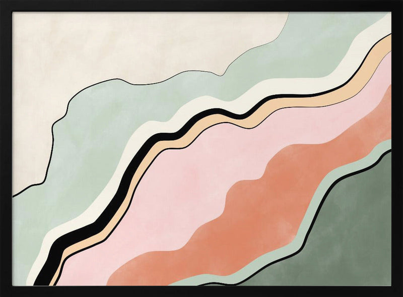 Flowing Horizons - Stretched Canvas, Poster or Fine Art Print I Heart Wall Art